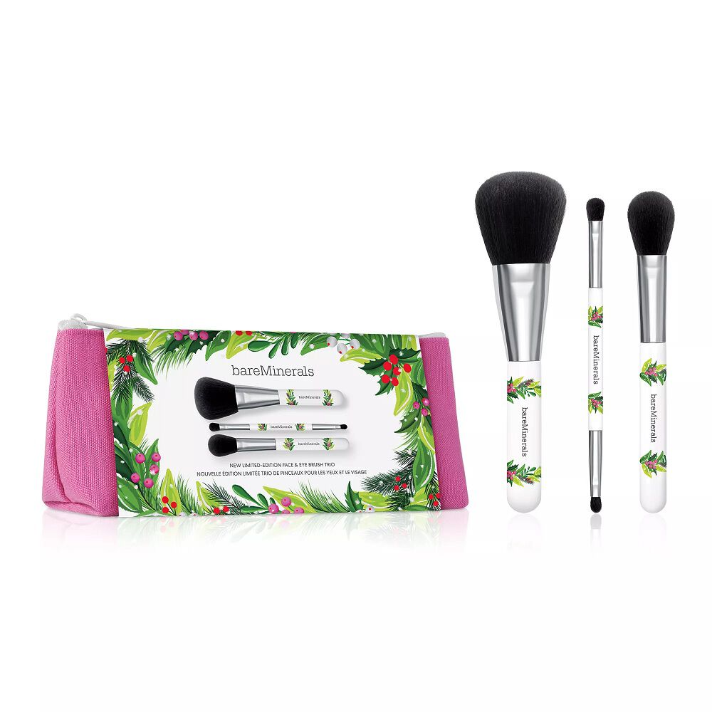 bareMinerals Limited Edition Face & Brush Trio набор из трех кистей для макияжа, 1 комплект - фото