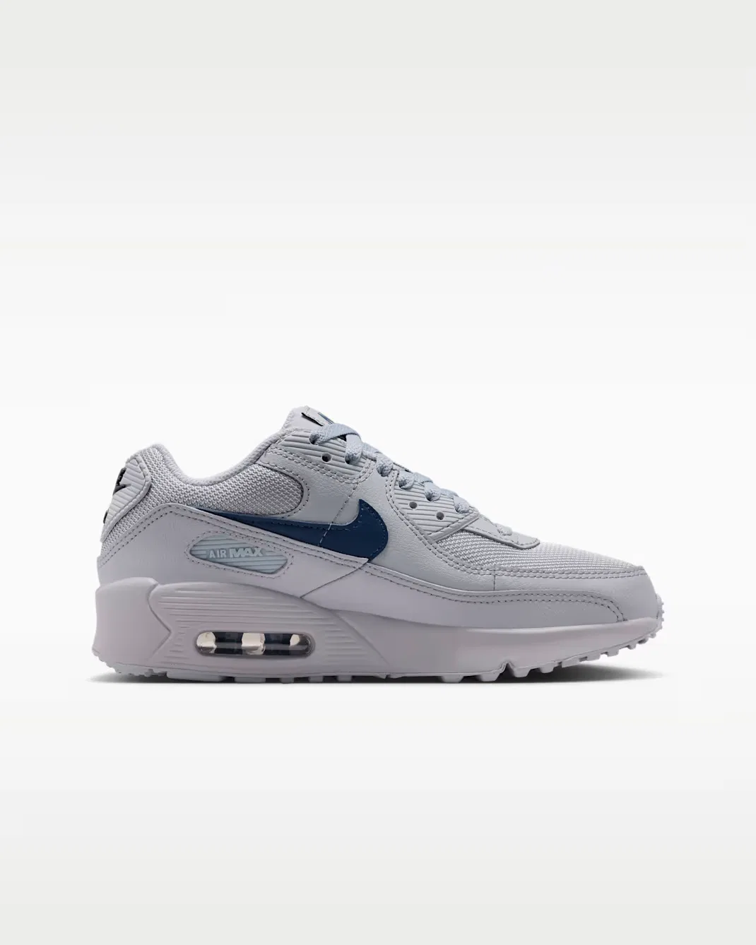 Кроссовки для детей постарше Nike Air Max 90, Wolf Grey/Wolf Grey/Midnight Navy — фото 3