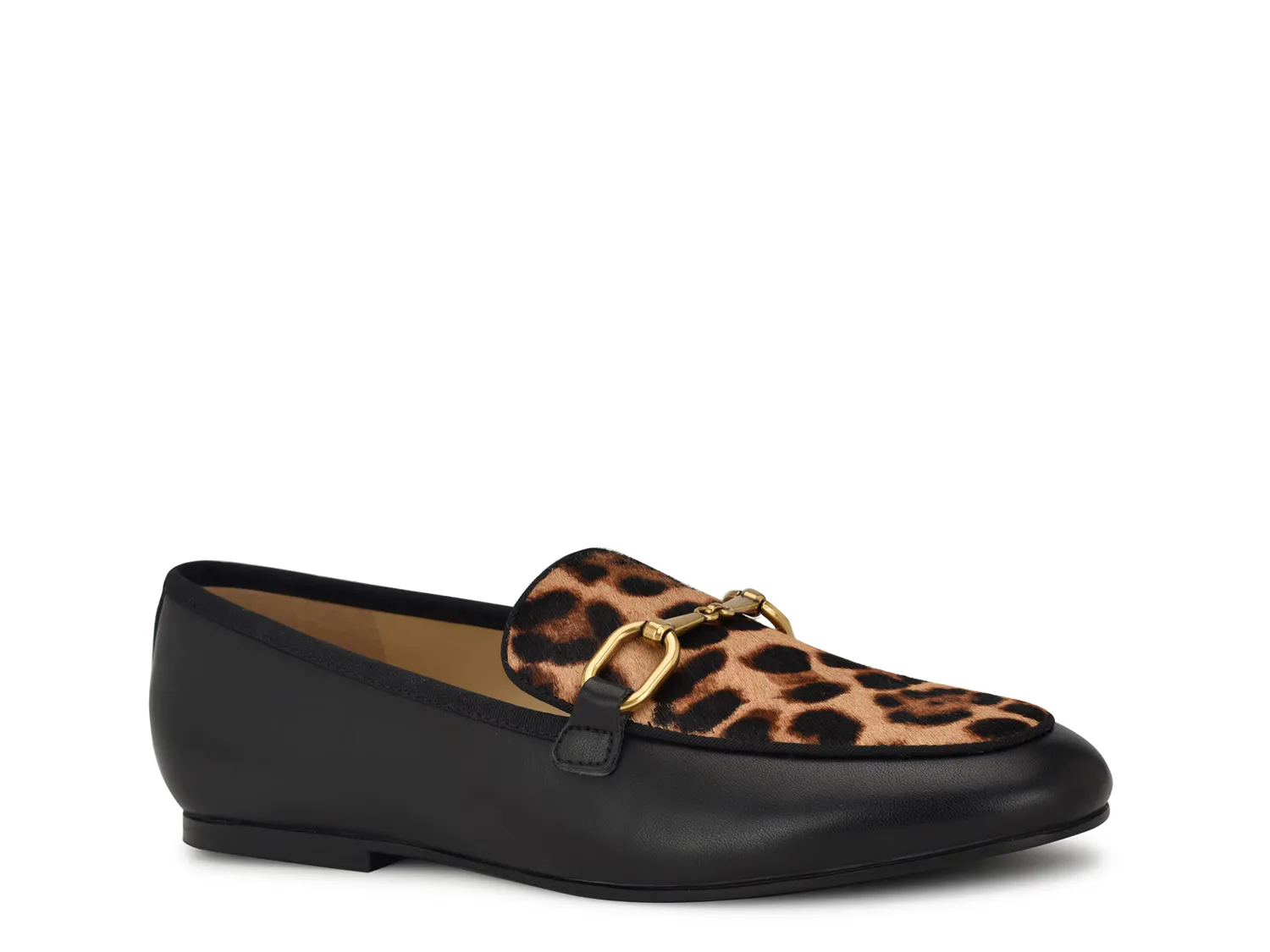 

Лоферы Brayci Loafer Nine West, цвет blacksolid_brownleopardprint