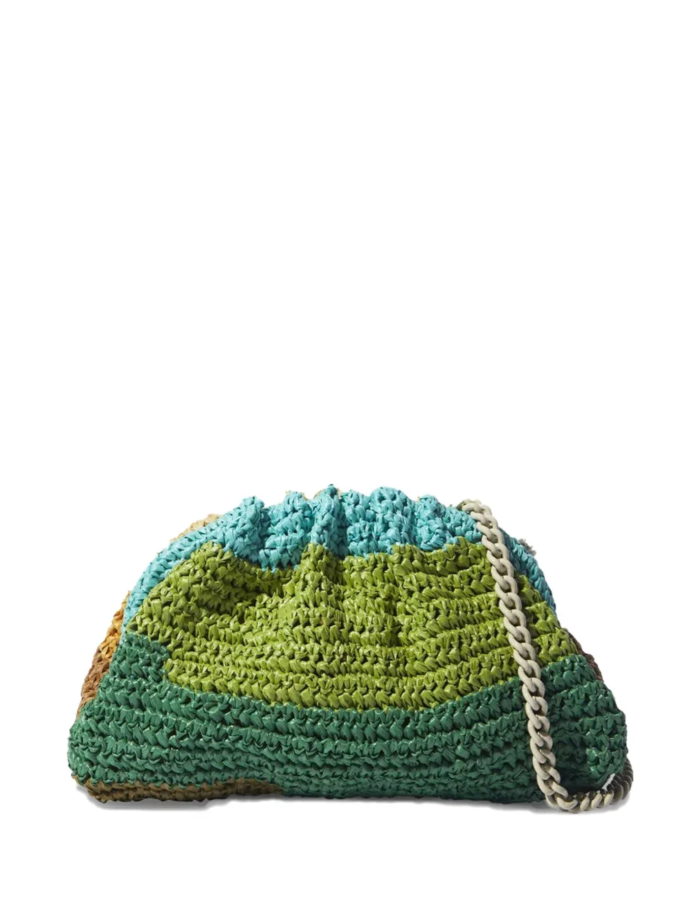 

Вязаный клатч в полоску Maria La Rosa, зеленый