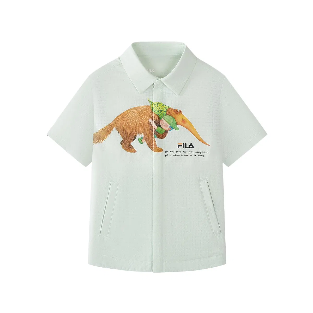 Рубашка для детей FILA KIDS с воротником Fruit Green