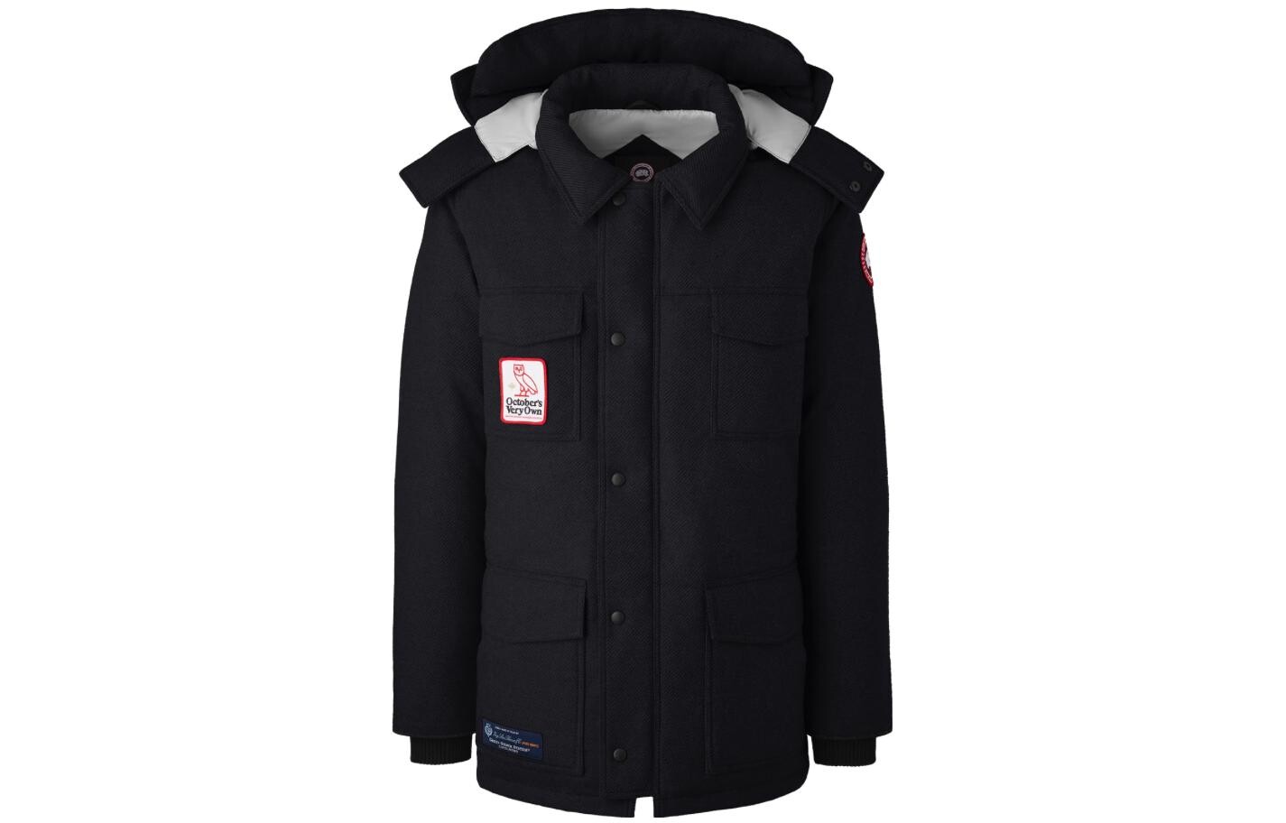 

Кобрендовая куртка-парка OVO Унисекс Темно-синего цвета Canada Goose, темно-синий