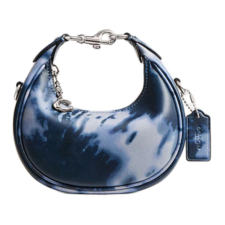 

Гладкая кожаная сумка через плечо, кросс-боди, дамская сумка Trumpets Women's Midnight Marine Blue COACH
