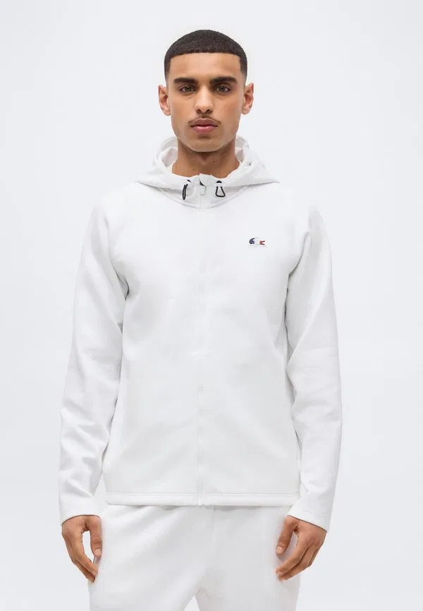 Теннисная куртка, тренировочная куртка французской команды Lacoste Sport, White — фото 3