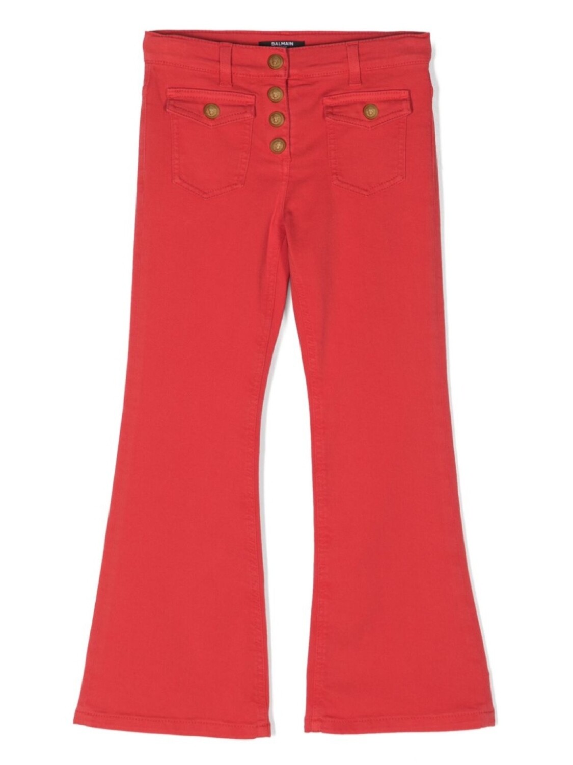 

Balmain Kids расклешенные джинсы, красный