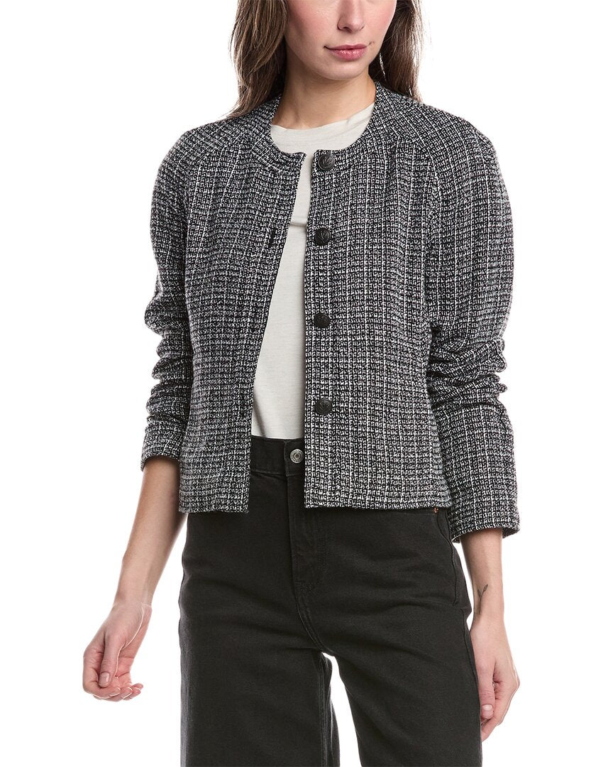 

Твидовый пиджак Marisa rag & bone, черный
