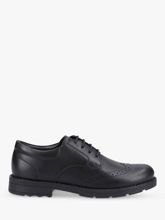 

Детские кожаные броги Brian Junior на шнуровке Hush Puppies, Black