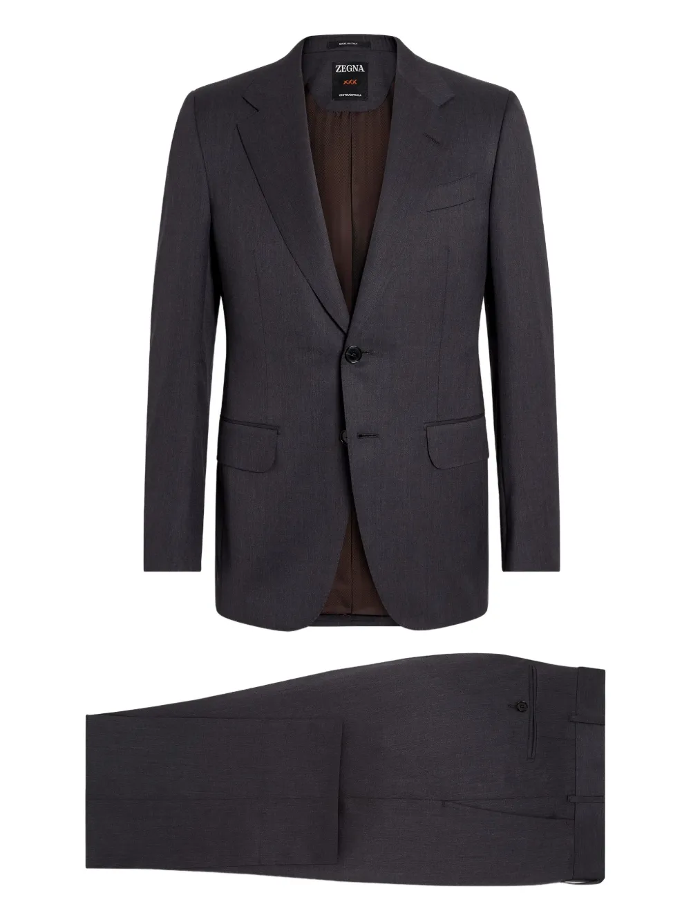 

Шерстяной костюм Centoventimila Zegna, серый