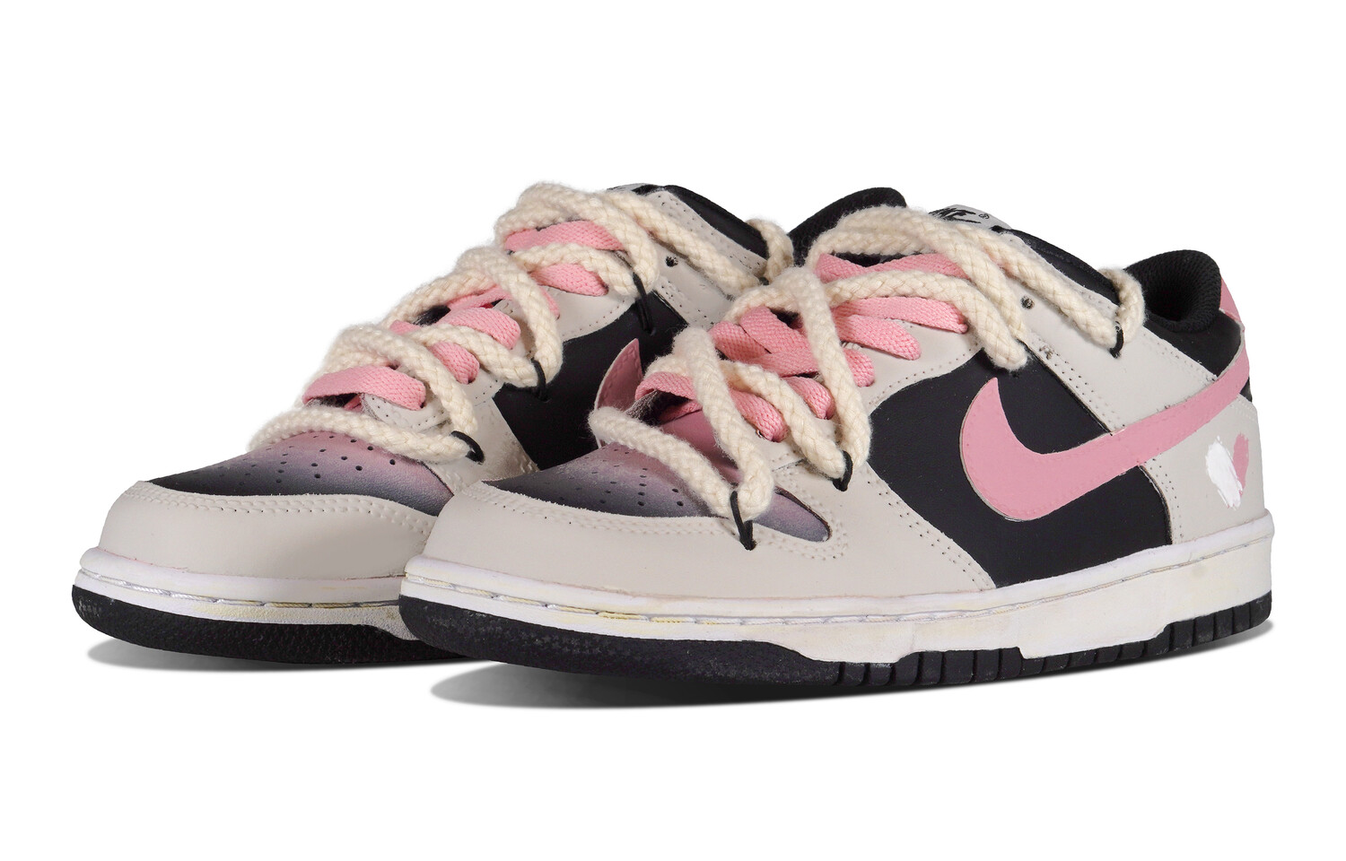 

Женские кроссовки для скейтбординга Nike Dunk, Black/Pink