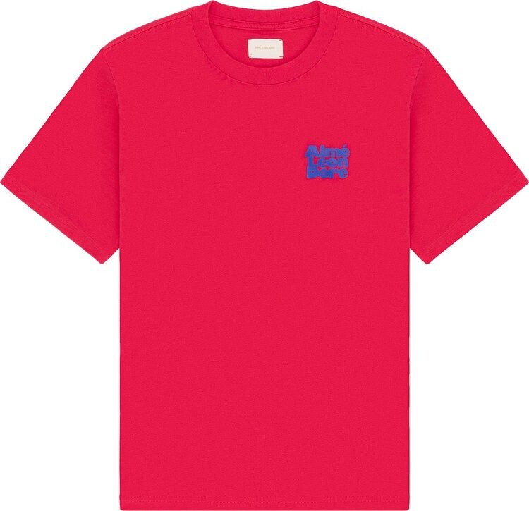 

Футболка Aimé Leon Dore Stacked Logo 'Virtual Pink', красный