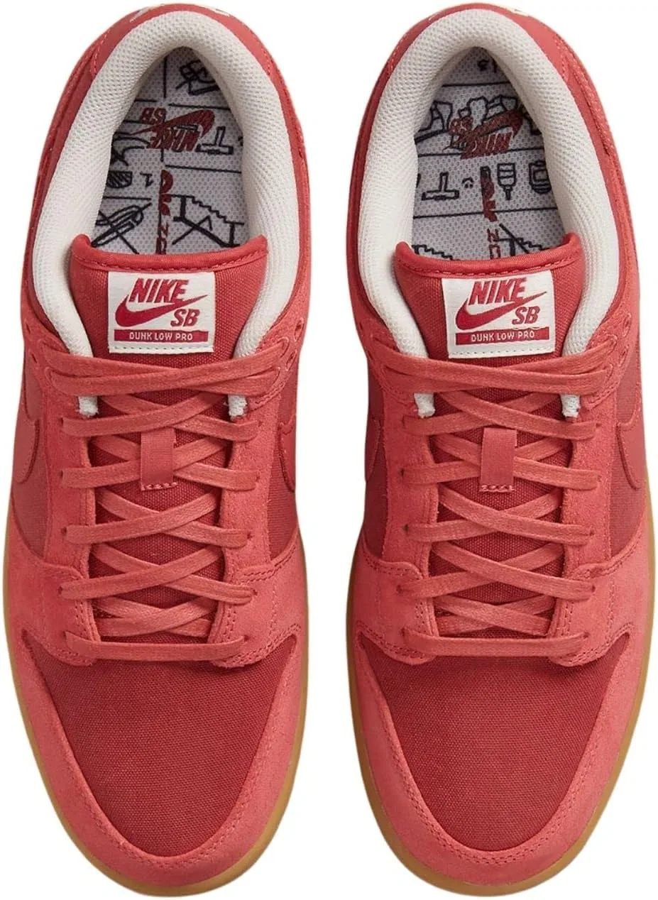 Кроссовки для скейтбординга Nike SB Dunk Low Pro, красный — фото 3