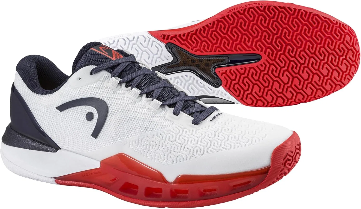 Кроссовки HEAD Revolt Pro 5.0 Men WHBK, White Navy — фото 2