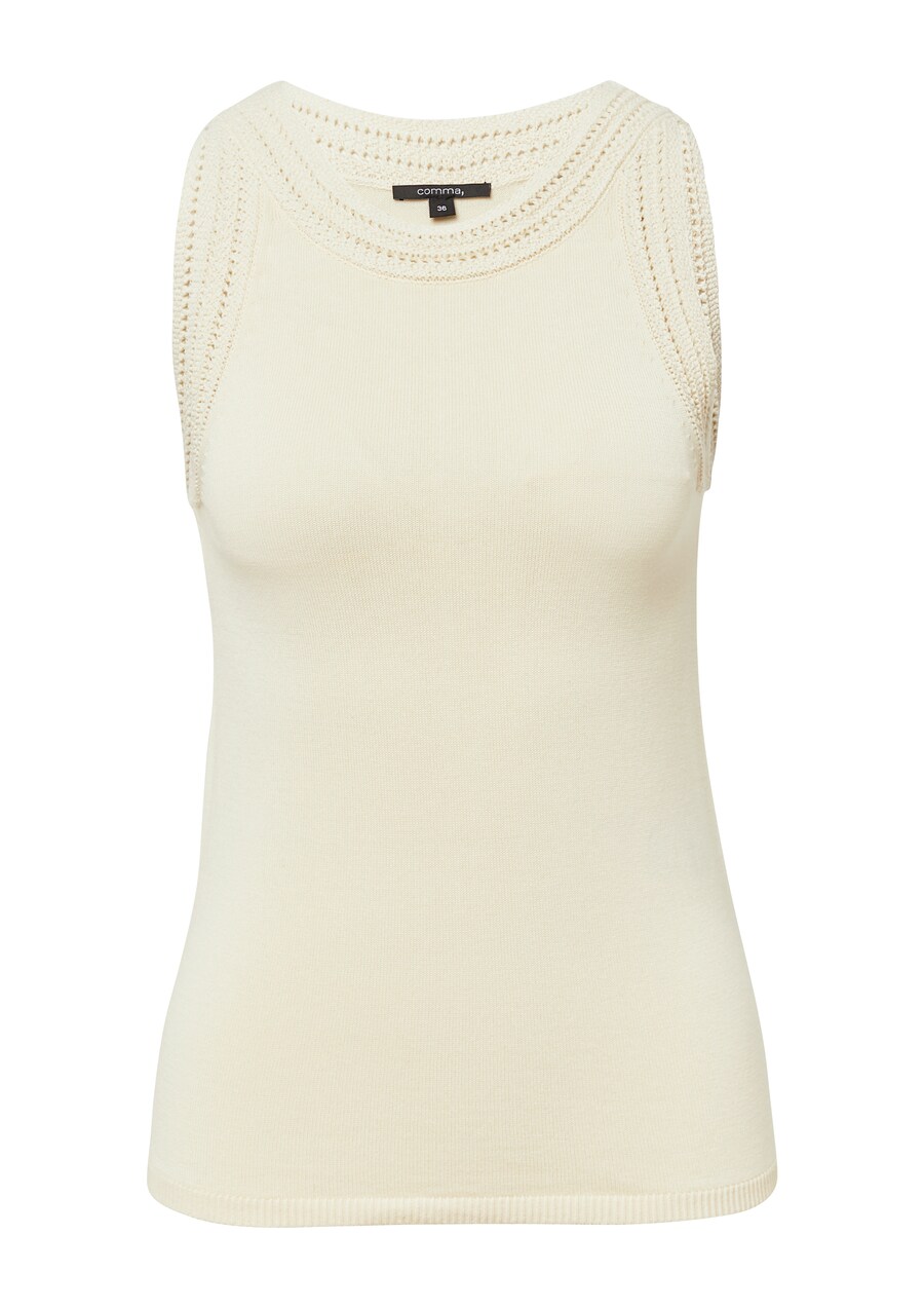 

Вязаный топ COMMA, Cream