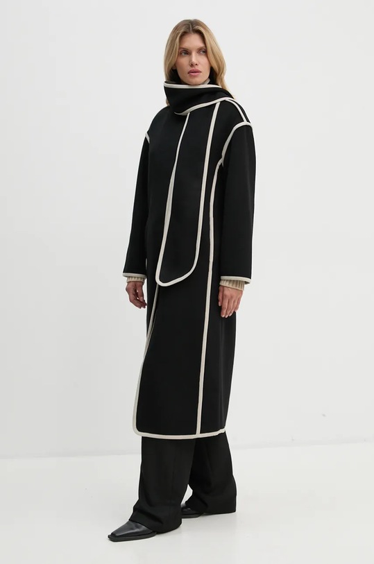 

Шерстяное пальто VioletBBAbulas coat Bruuns Bazaar, черный