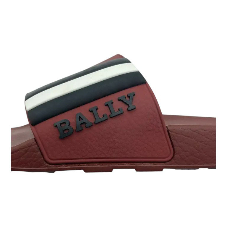 Сандалии мужские резиновые гранатовые Bally Saxor 6219587, красный — фото 3