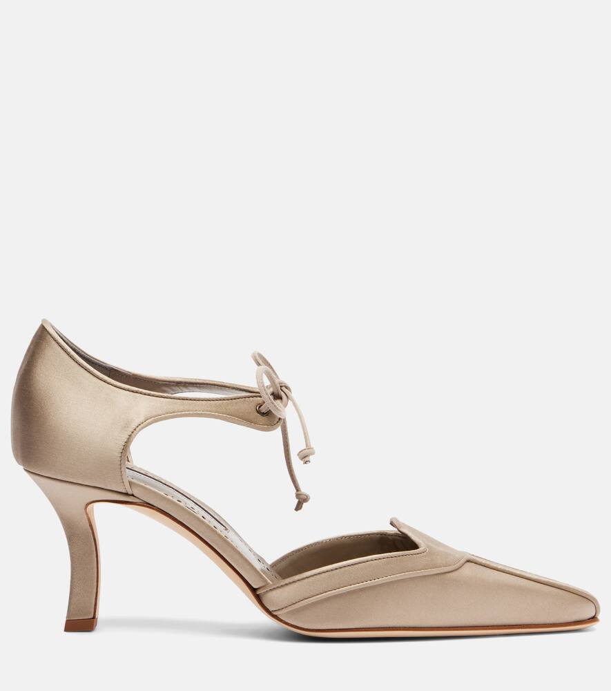 Туфли-лодочки сатиновые Orata 70 Manolo Blahnik, Lbrw 2330 — фото 4