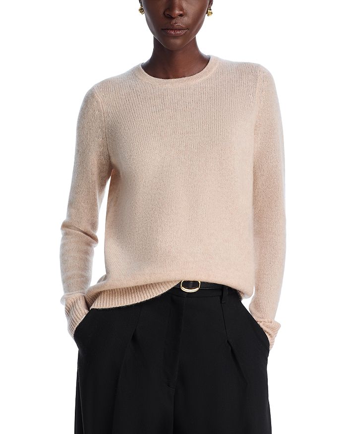 

Свитер с круглым вырезом - эксклюзив C by Bloomingdale's Cashmere, коричневый/бежевый