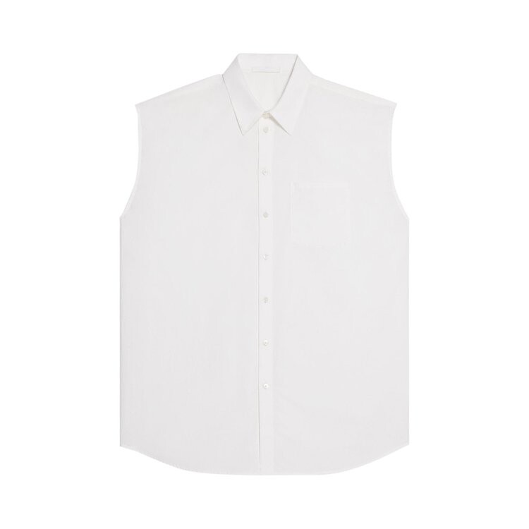 

Рубашка Helmut Lang Sleeveless Oversized Shirt, белый