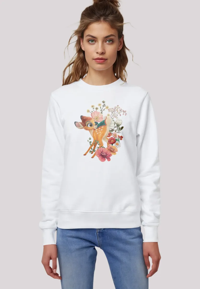 

F4NT4STIC толстовка "Disney Bambi Meadow Flowers", премиум качество, белый