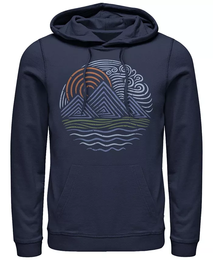 

Мужская флисовая толстовка с капюшоном Outdoor Waves Generic Additude, синий