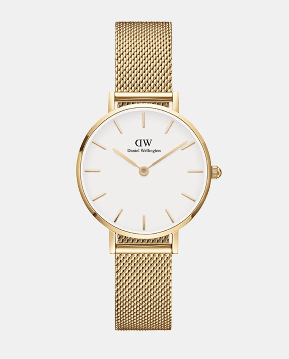 

Женские часы Petite Mesh DW00100350 из стальной сетки золотистого оттенка Daniel Wellington, золото