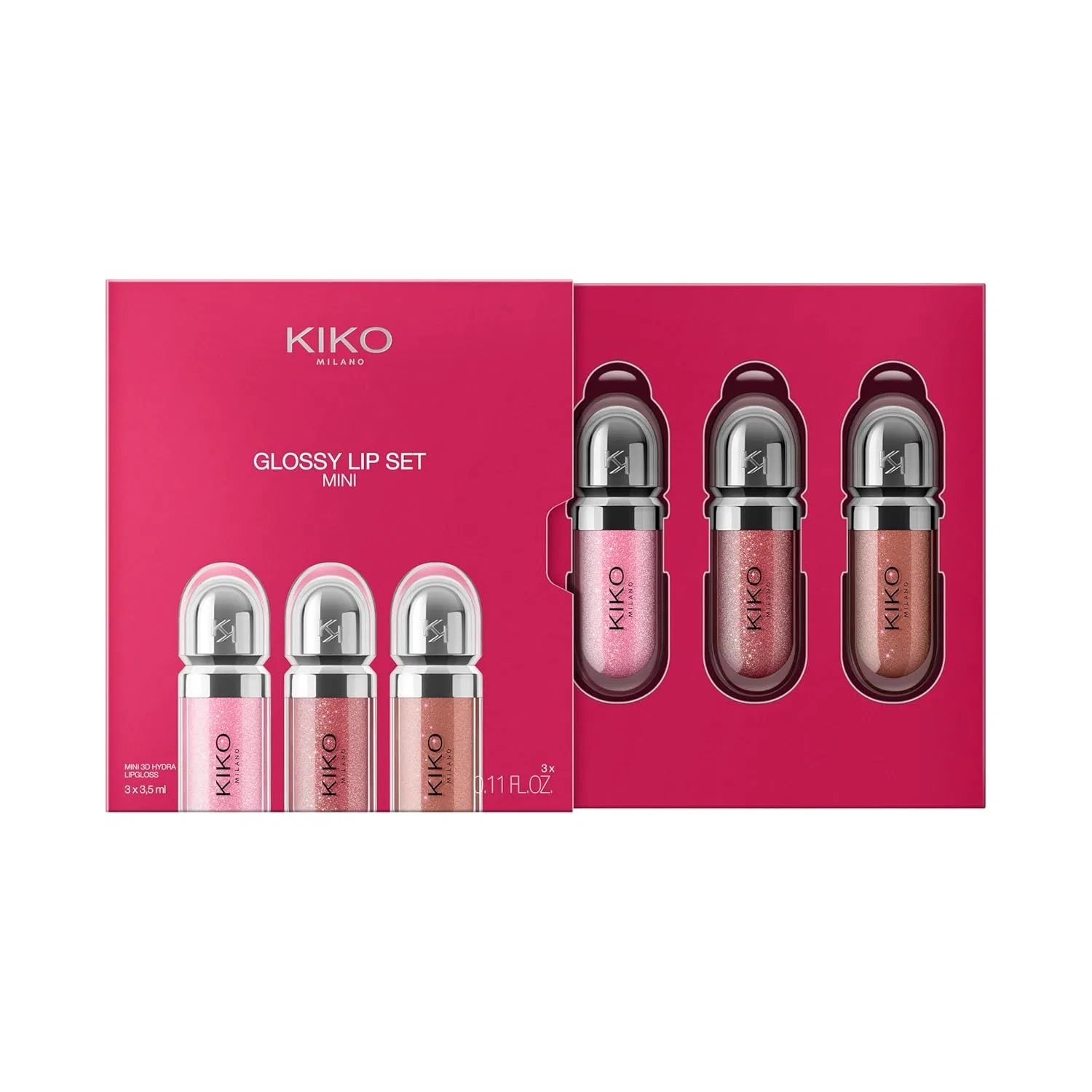 Набор мини-блесков для губ KIKO Milano Glossy Lip Set Mini Kiko Milano — фото 4