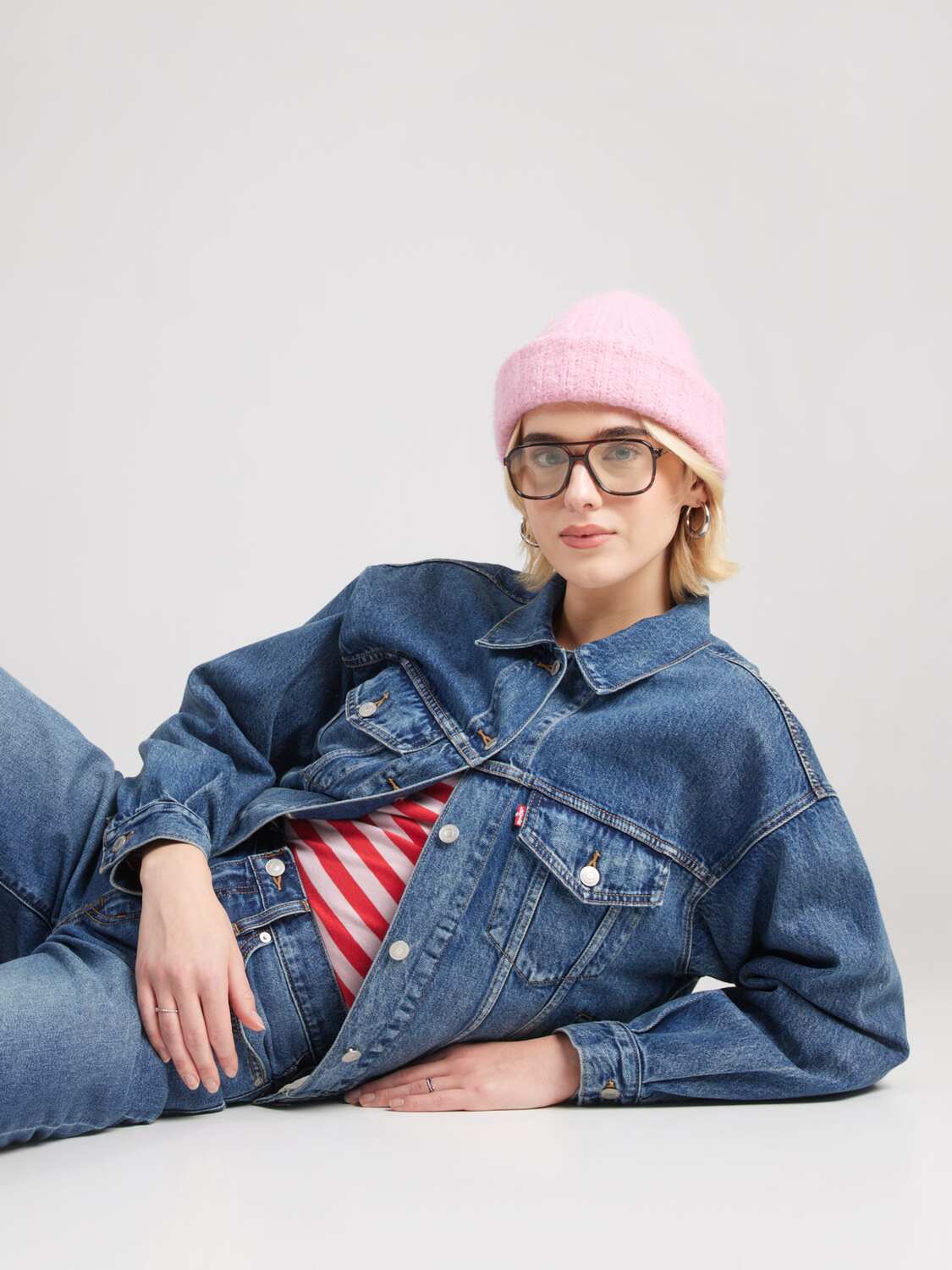 LEVI'S  Куртка для межсезонья '90's Trucker Jacket' в синем дениме — фото 3