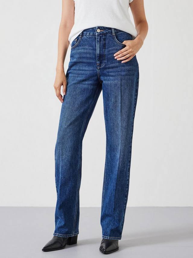 

Джинсы elliot с высокой талией HUSH, цвет Mid Authentic Blue