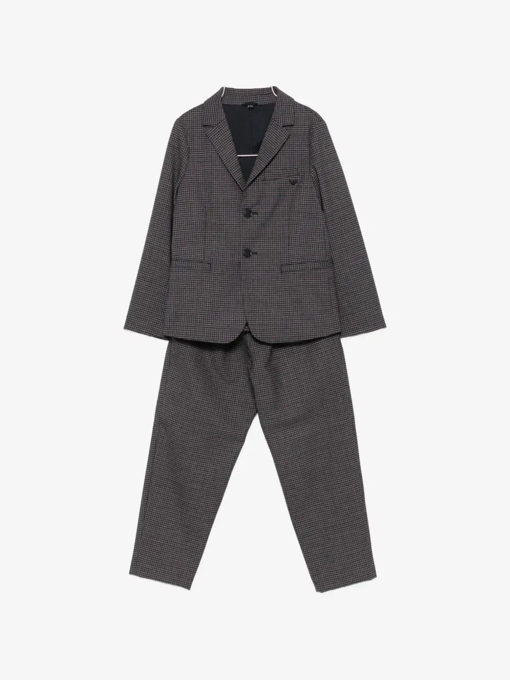 Спортивный костюм в клетку Emporio Armani Kids, серый
