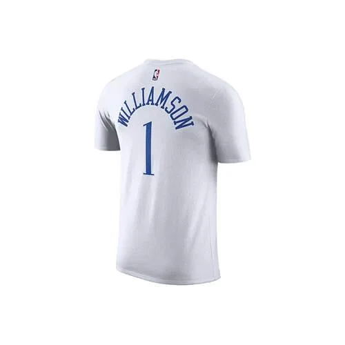 Мужская футболка с принтом City Edition Nike NBA New Orleans Pelicans, Цвет: Weiss — фото 2
