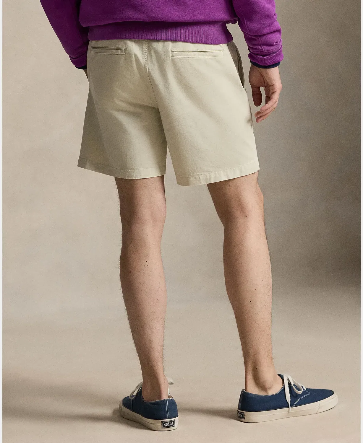 Мужские шорты из хлопка с эластаном Prepster Polo Ralph Lauren, Piedra — фото 3