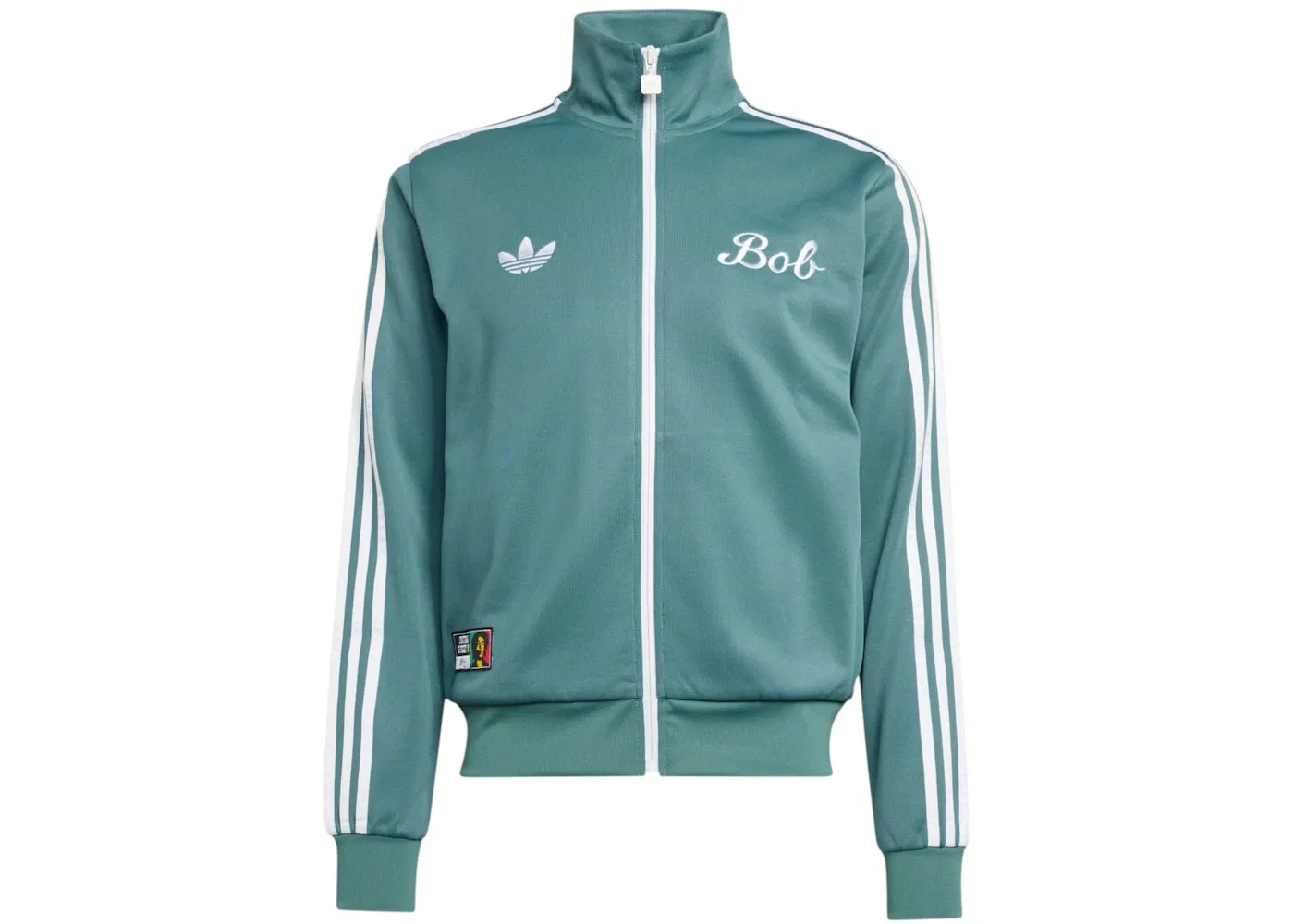 Мужская куртка с принтом Bob Marley Track Top Tech Adidas, Tech Emerald