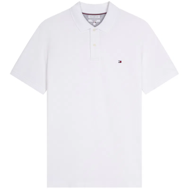 Поло мужское с воротником, Sea Salt White, Tommy Hilfiger