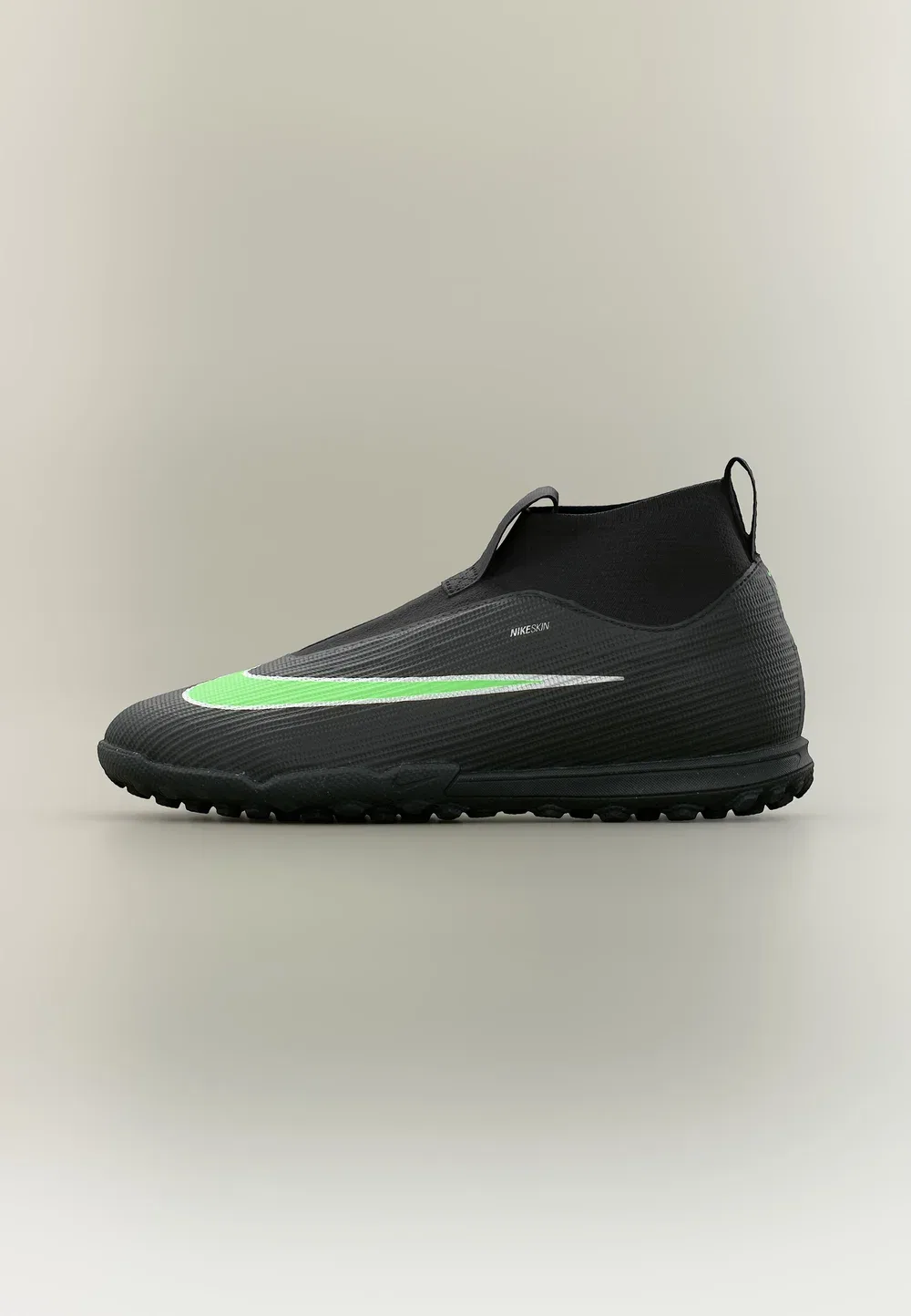Футбольные бутсы Mercurial Superfly 11 Academy TF унисекс для искусственной травы Nike Performance, Black/Illusion Green