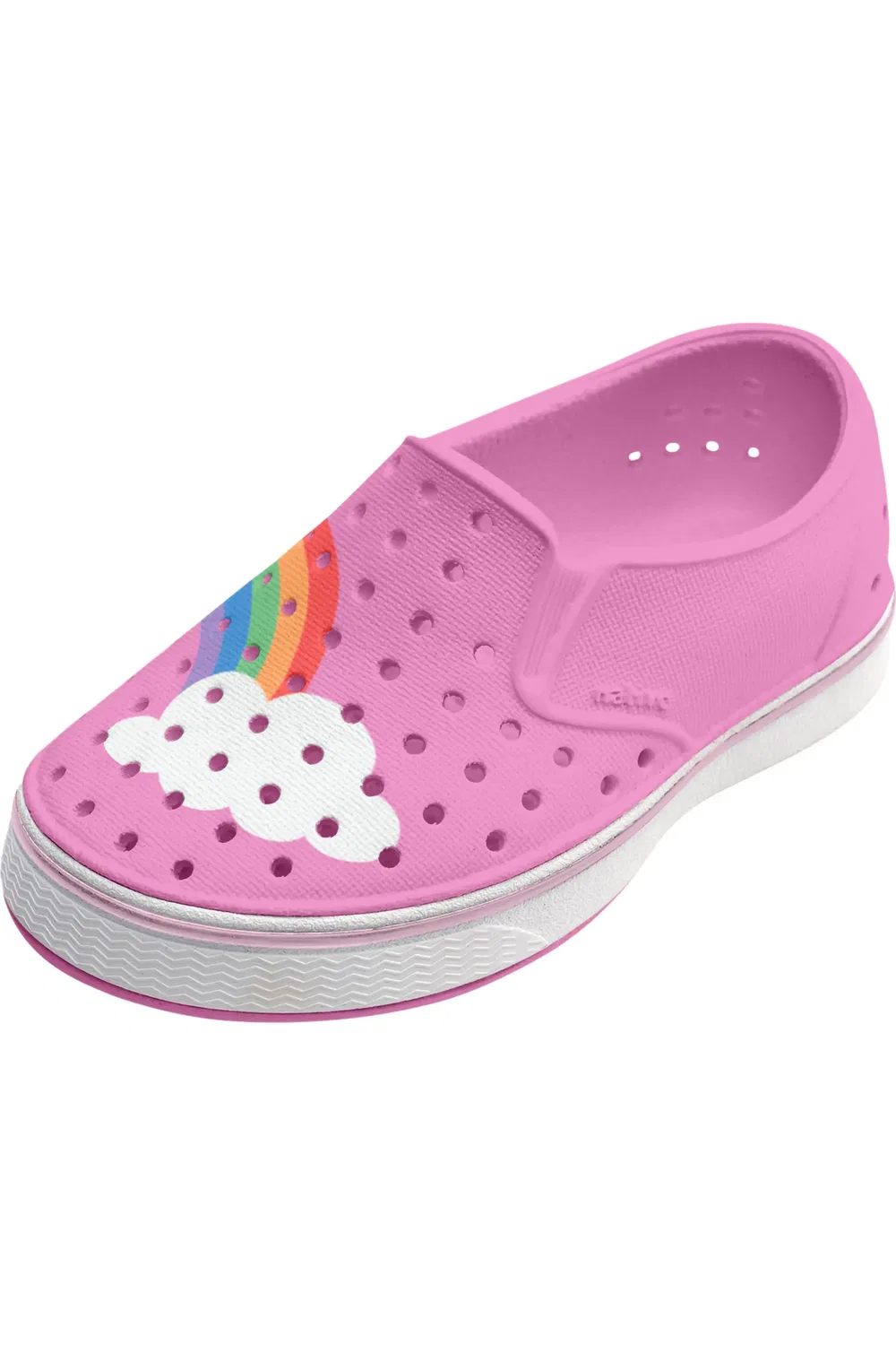 Детские слипоны кеды ультралегкие Miles Native Shoes, Rainbow