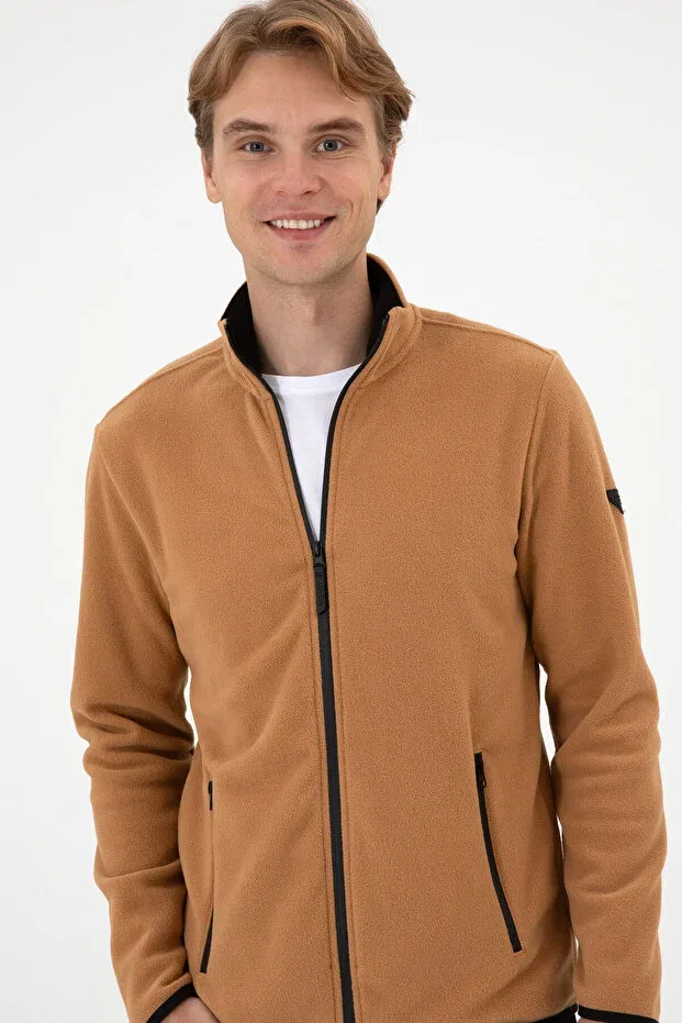 Мужской кардиган из флиса с воротником-стойкой U.S. Polo Assn., Multicolor — фото 2