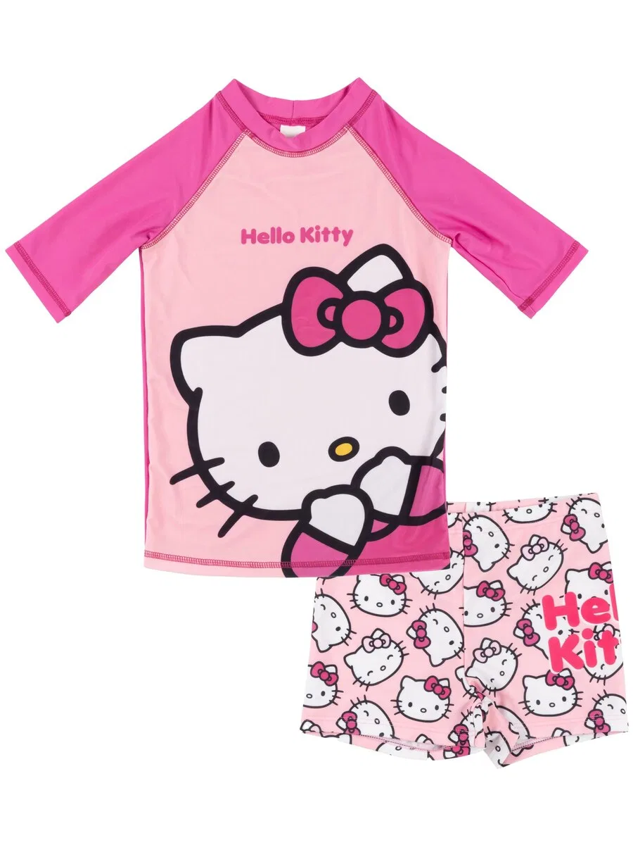 Спортивный купальник Hello Kitty 'UV-Schutz 30' в розовом цвете
