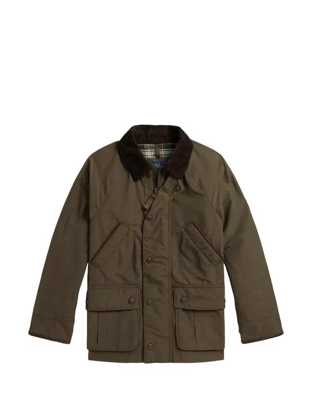 Бомбер с карманами Polo Ralph Lauren Kids, зеленый