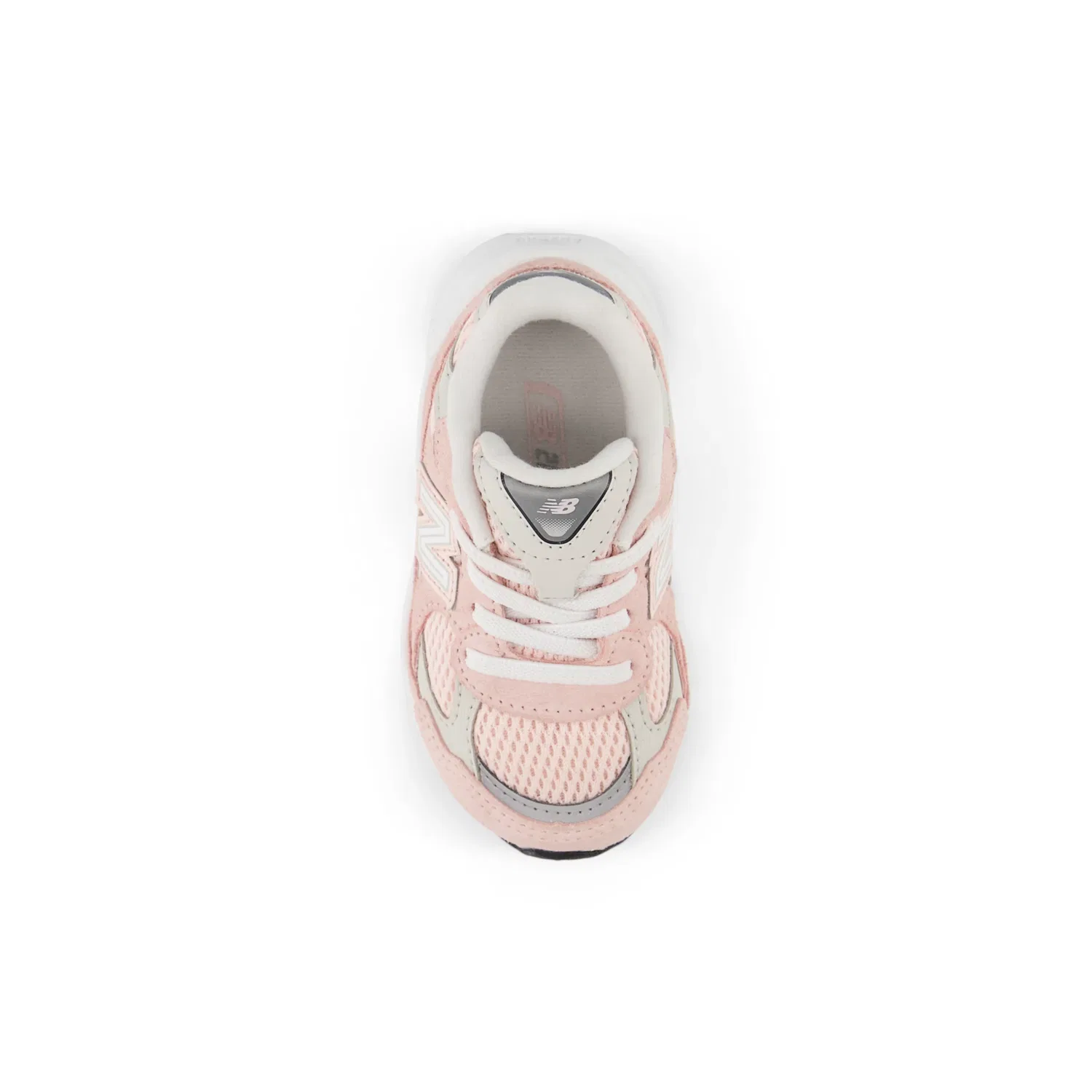 Детские кроссовки на шнурках-бингл New Balance 2010 Bungee, Shell Pink With Grey Matter — фото 4