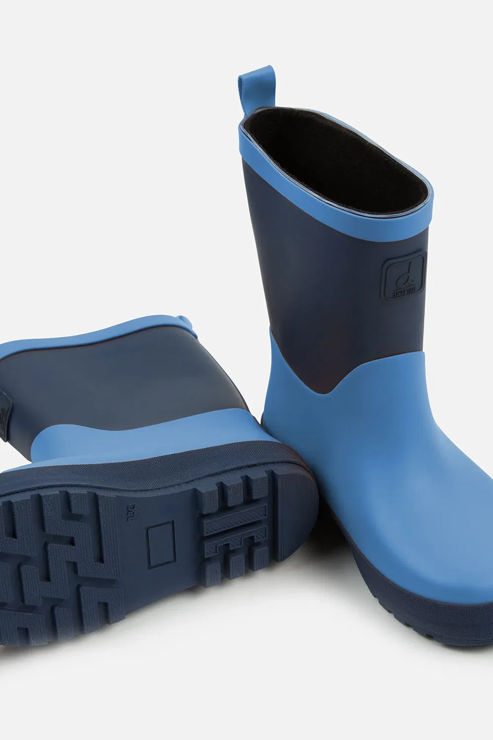 Детские сапоги для мальчиков с протектором Rain Boots Deux par Deux, синий — фото 4