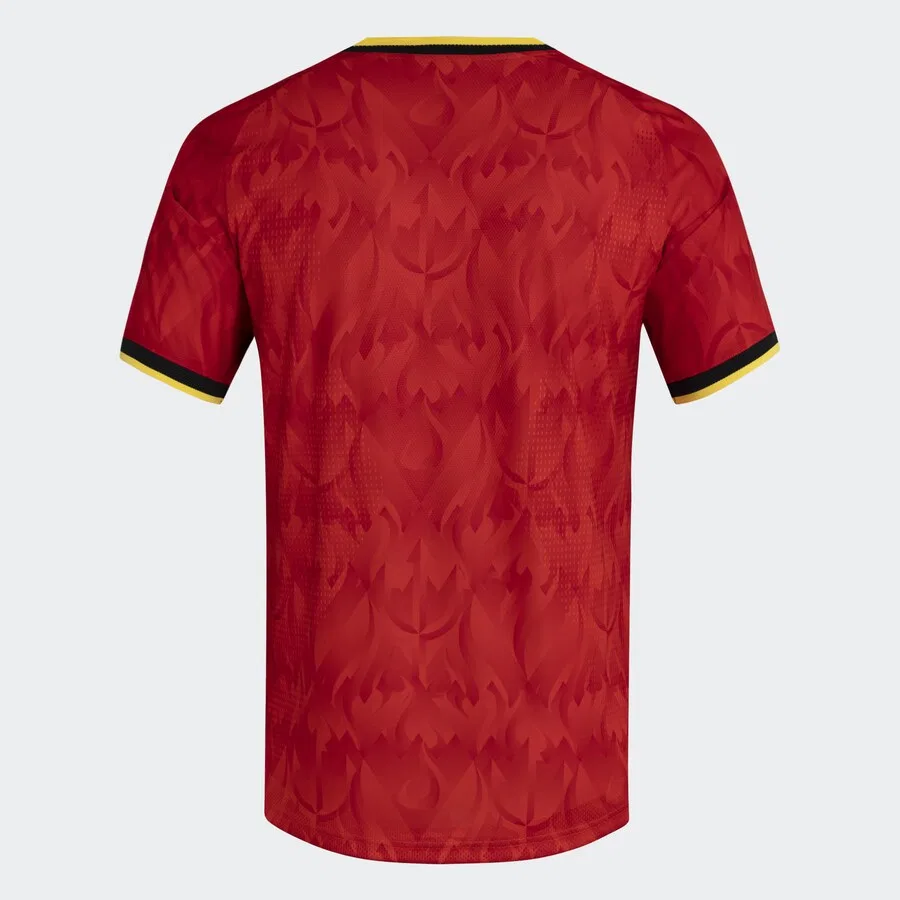 Футболка ADIDAS PERFORMANCE Performance Shirt 'Belgium 26 Home Authentic' красного цвета — фото 3