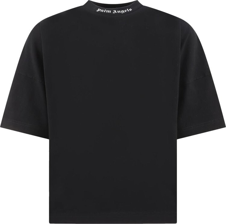

Футболка Palm Angels Classic Logo Over Tee 'Black/White', черный