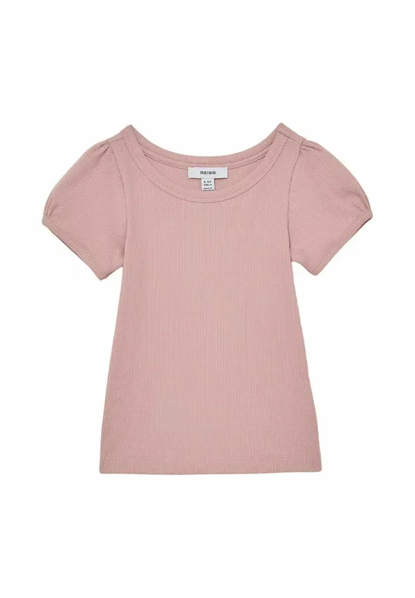 Футболка хлопковая Gracie puff sleeve Reiss, Pink, розовый — фото 3