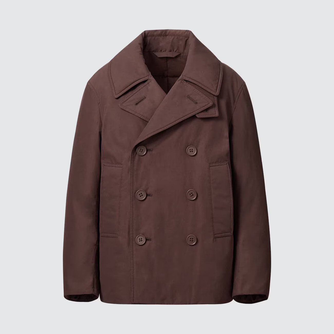 

Утепленное короткое пальто Uniqlo, 37 коричневый