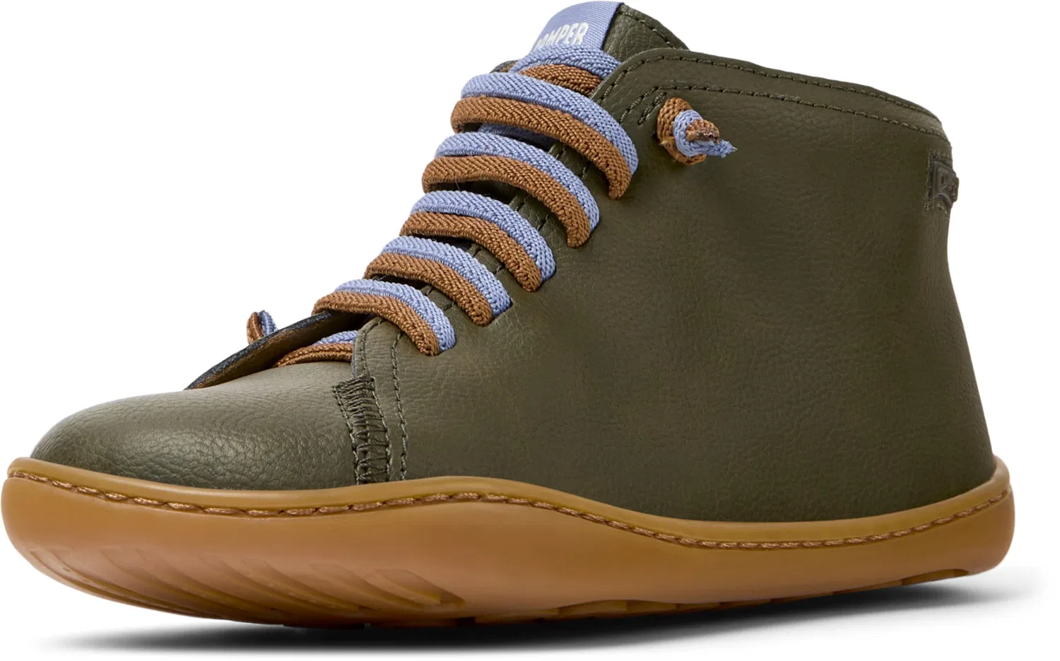 Ботинки детские Camper Peu Cami 90019, с эластичными шнурками, Dark Green