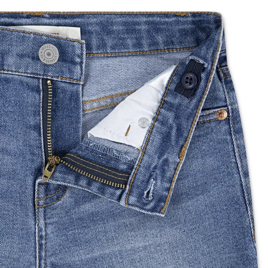 Детские шорты обычного цвета, синие Levi'S Kids — фото 3