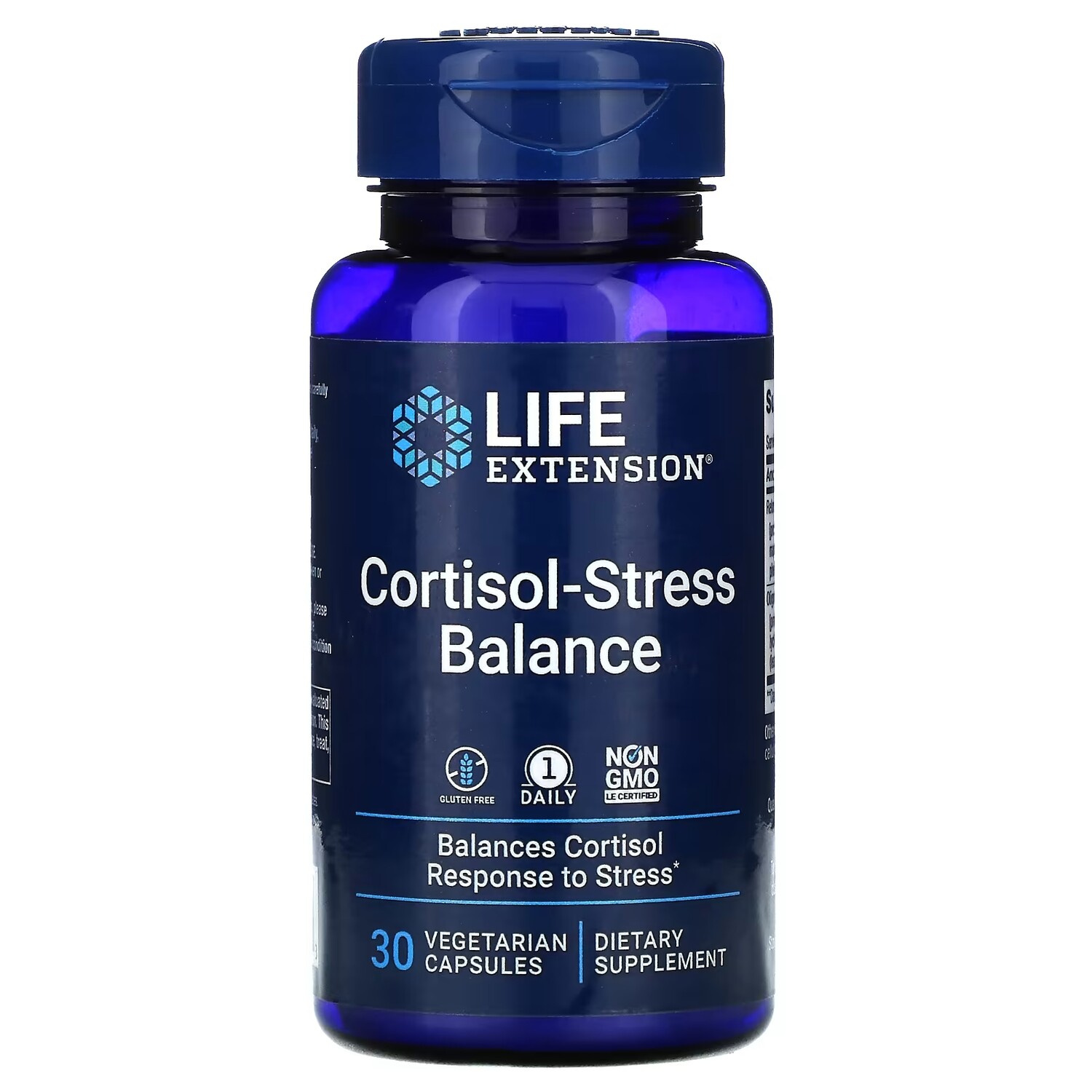 

Кортизол - Стрессовый Баланс Life Extension, 30 вегетарианских капсул