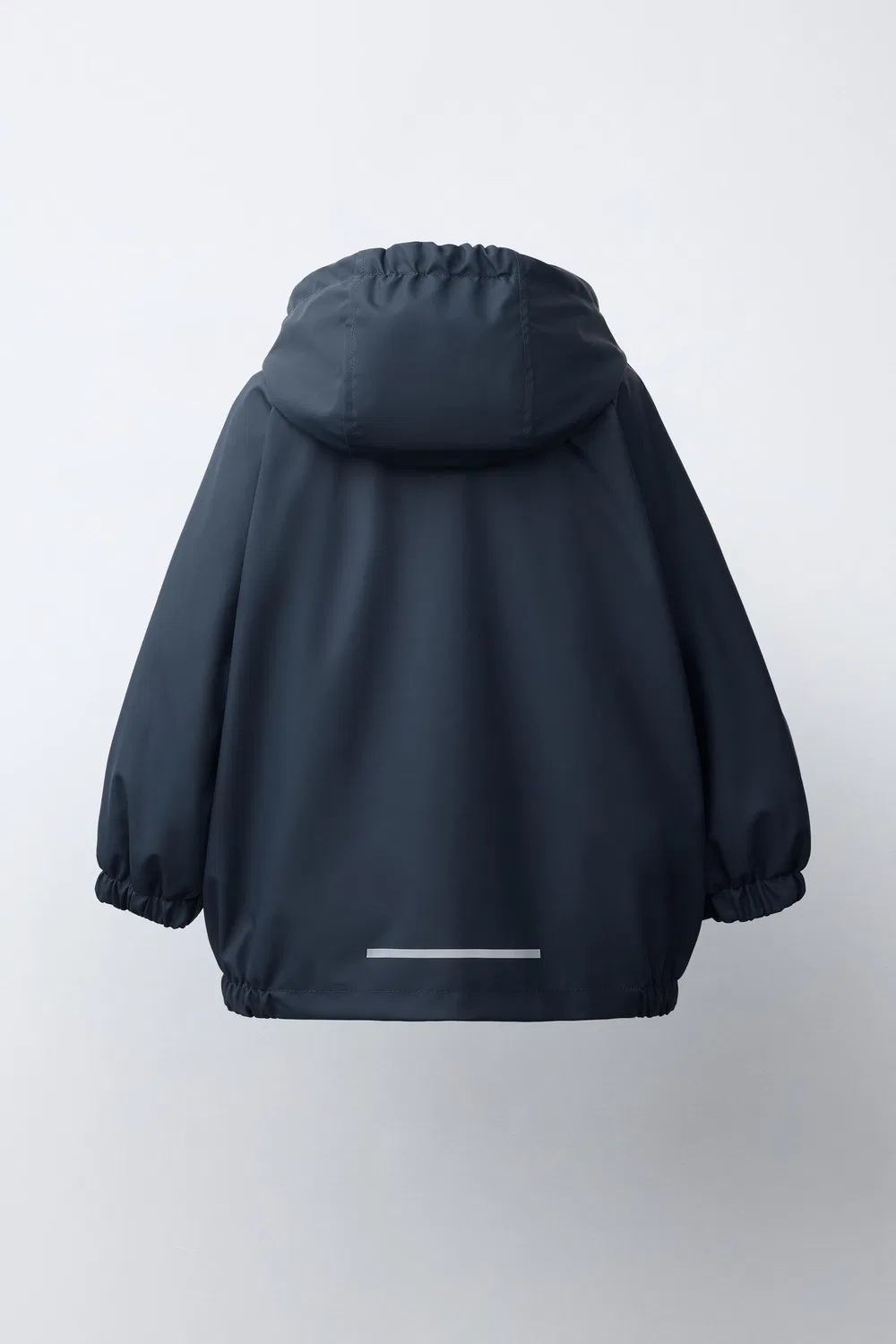 Водоотталкивающий прорезиненный дождевик ZARA, Navy blue — фото 4