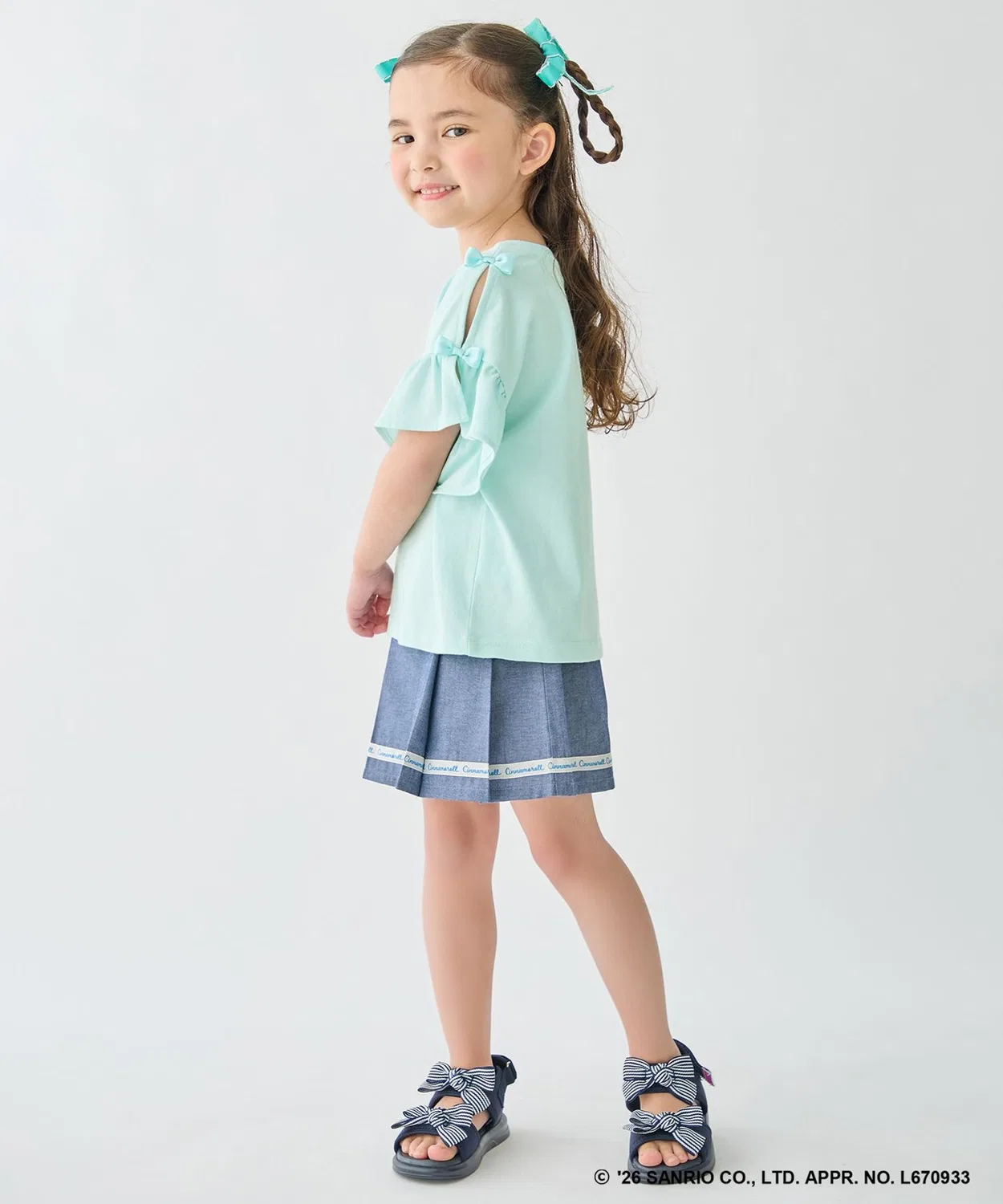 Детская футболка с коротким рукавом с принтом Fancy Frill Sleeve ANY, Белый — фото 4