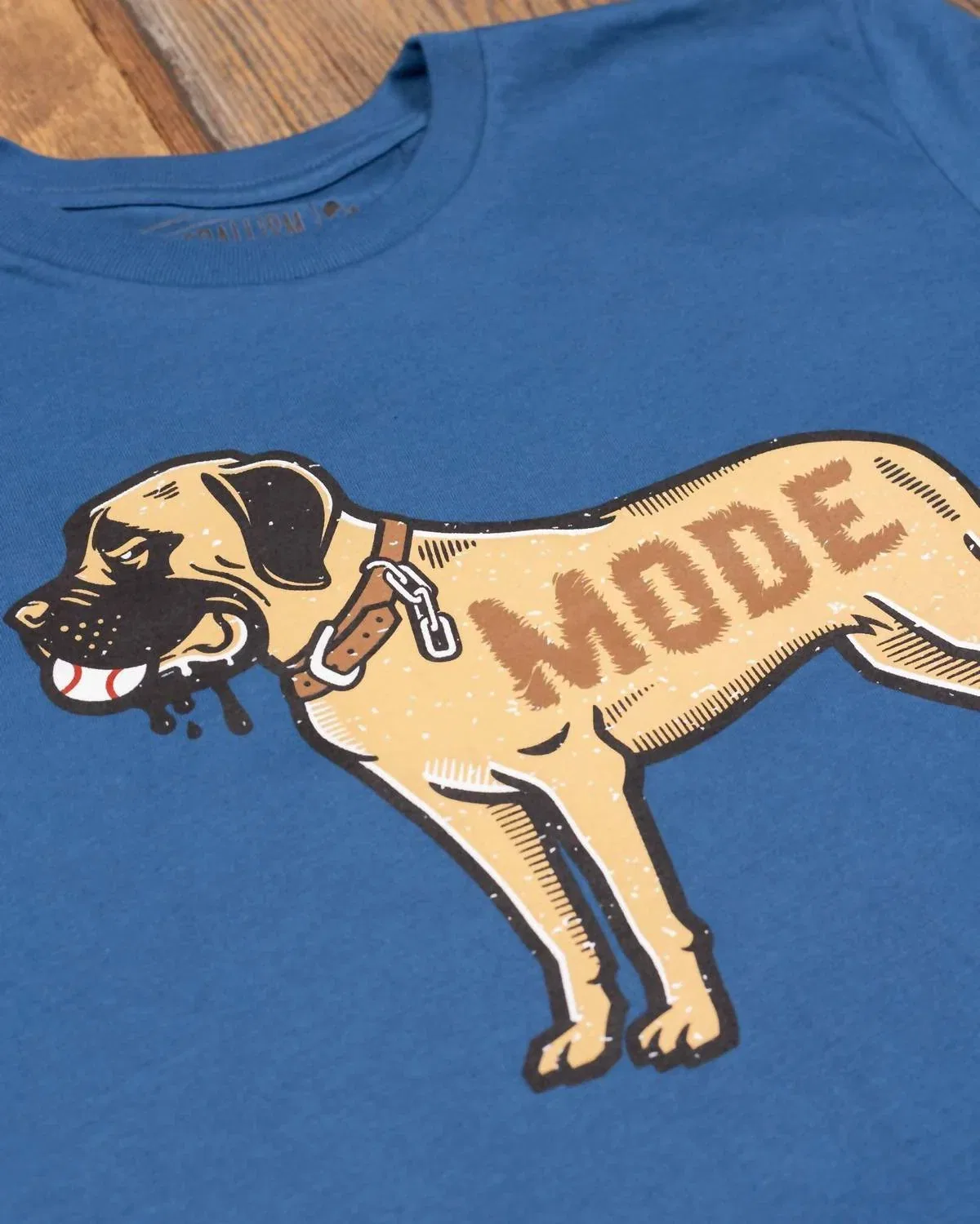 Детская футболка для мальчиков с принтом Beast Baseballism, Royal Blue — фото 2